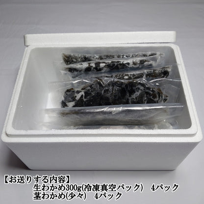 10503.しゃぶしゃぶ用生わかめ 300g 4パックセット　2,000円